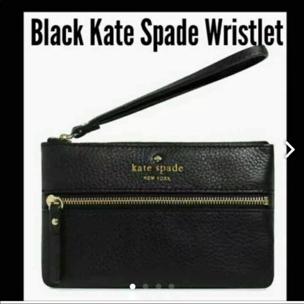 Black Kate spade wristlet ♠️ new